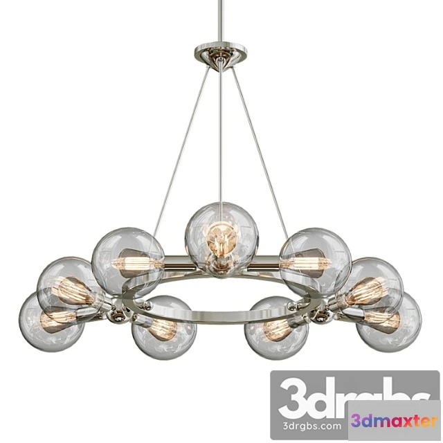 1049290 - Mid-century modern 9-light chandelier