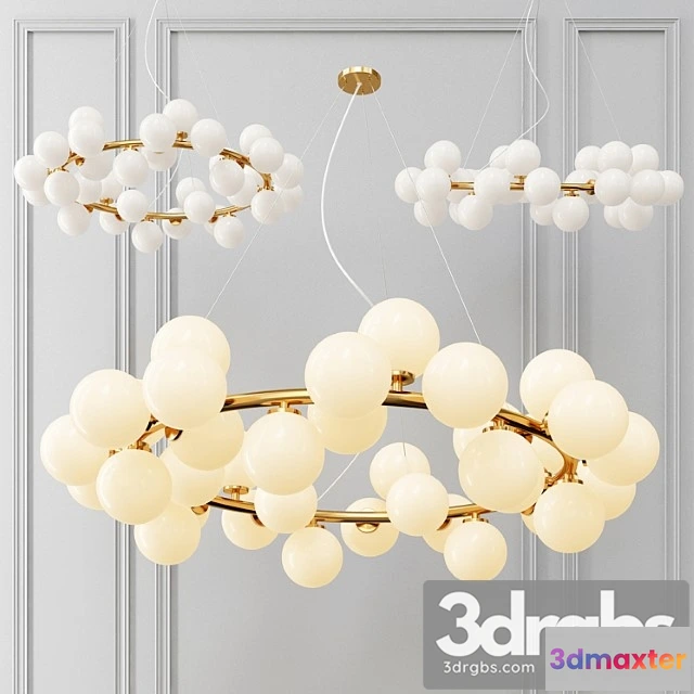 1049302 - Milk bubble round chandelier - No.2