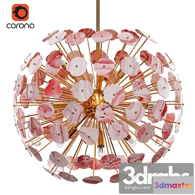 1049350 - Modern brass sputnik chandelier