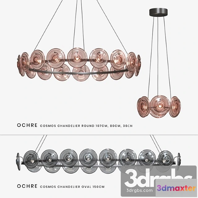 1049632 - Ochre cosmos chandelier