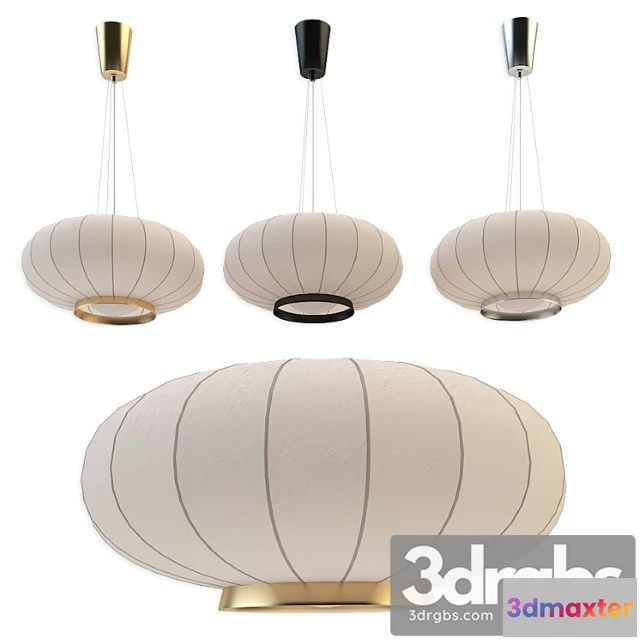 1049770 - Paper moon medium hanging shade circa