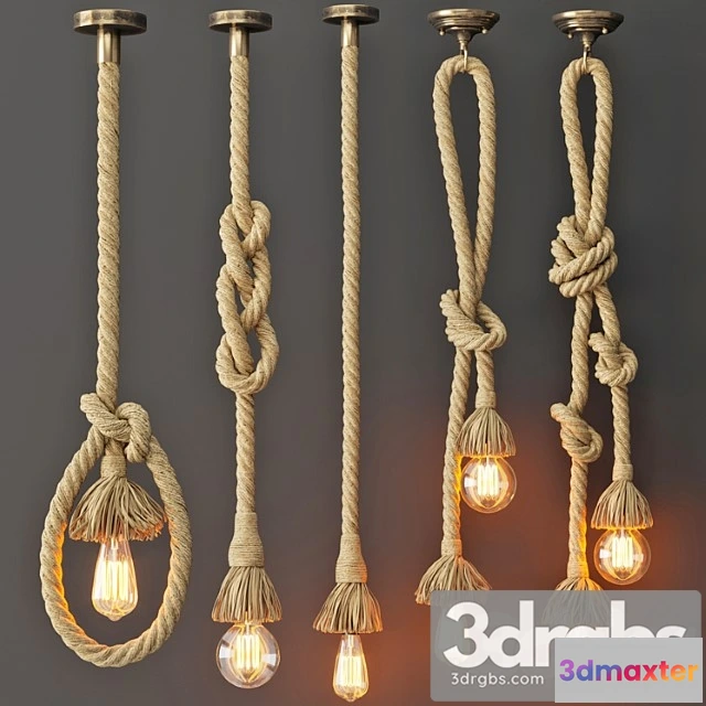 1049950 - Pendant lamp rope double
