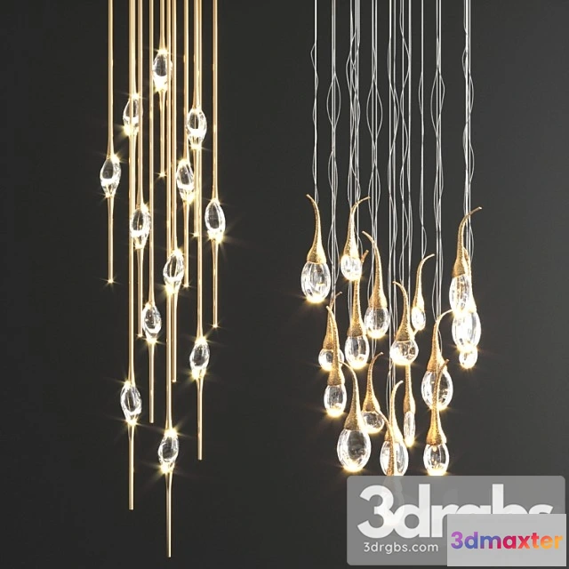 1050070 - Pezzo mancante & seed cloud chandelier