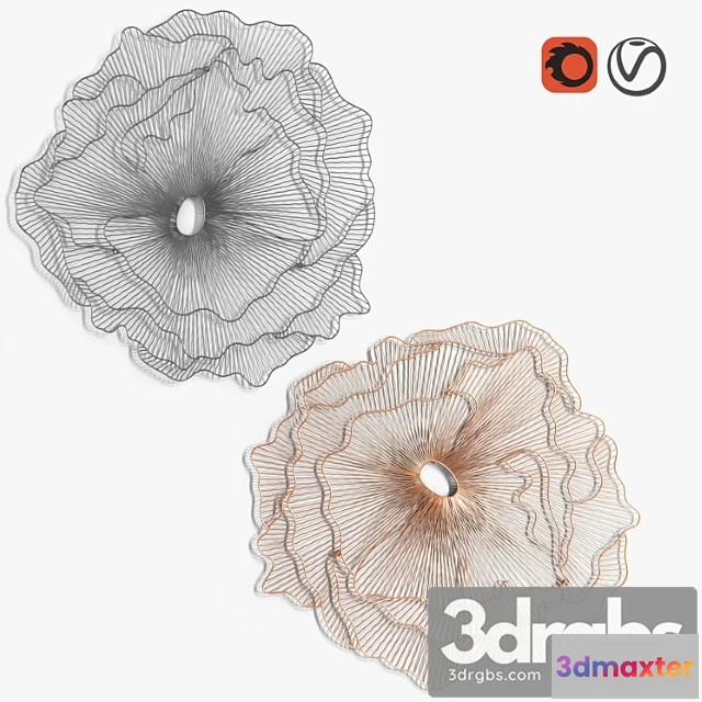 1050124 - Poppy Flower Wall Art COR