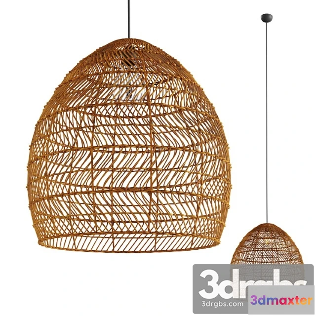 1050226 - Rattan pendant light