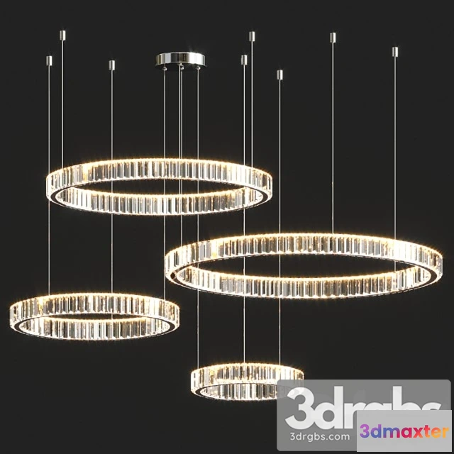 1050316 - Ring led duplex chandelier