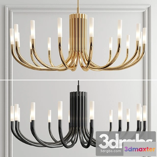 1050372 - Rousseau large oval chandelier