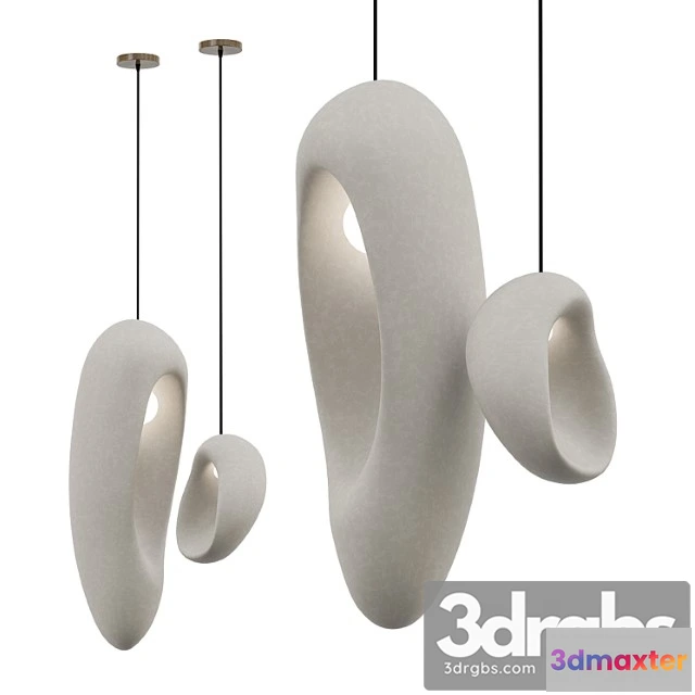 1050446 - Sculptural illuminated pendants
