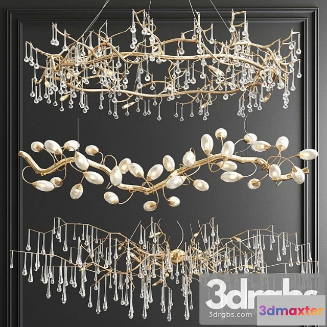 1050496 - Serip lotus bijout chandelier - 3 types