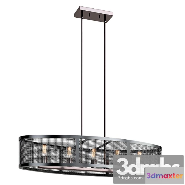 1050536 - Shanda 5 light kitchen island linear pendant