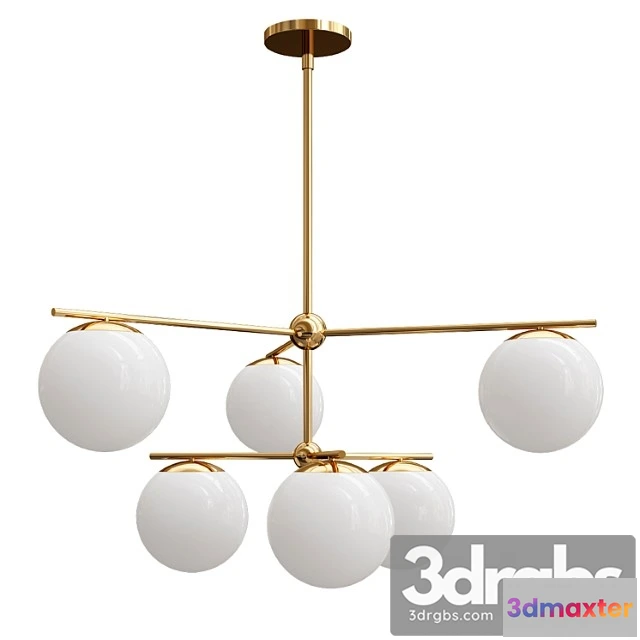 1050656 - Sphere stem 7-light chandelier