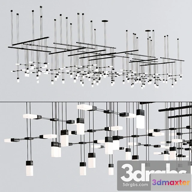 1050788 - Suspenders gallery multi light pendant