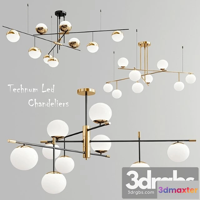 1050868 - Technum led chandelier - 3 type