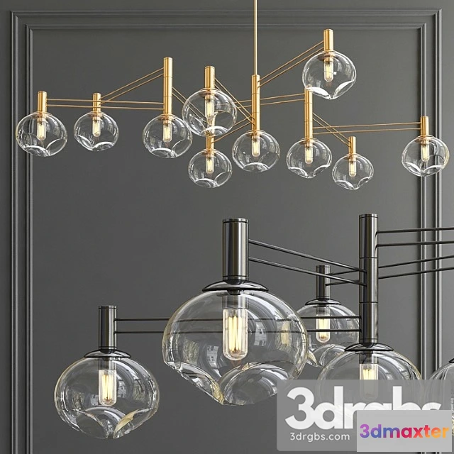 1050874 - Temper minimalist chandelier