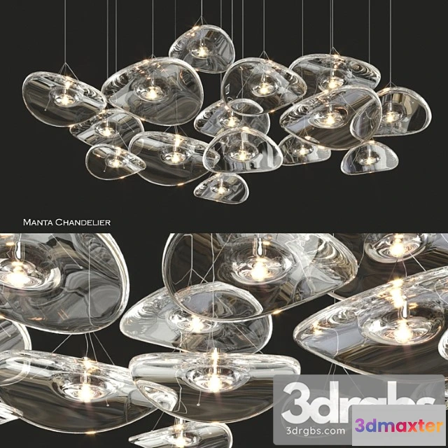 1050906 - Terzani manta chandelier