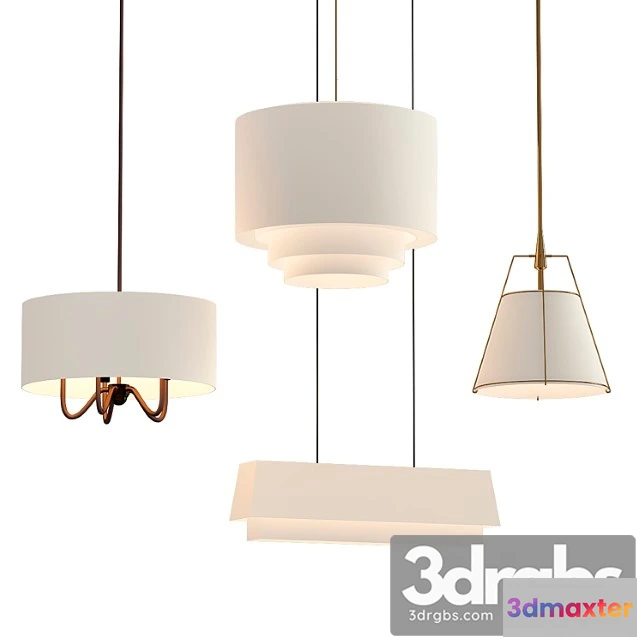 1050940 - Tiered drum pendant large