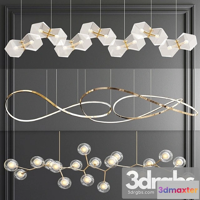 1051044 - Unique linear chandelier - 3 type