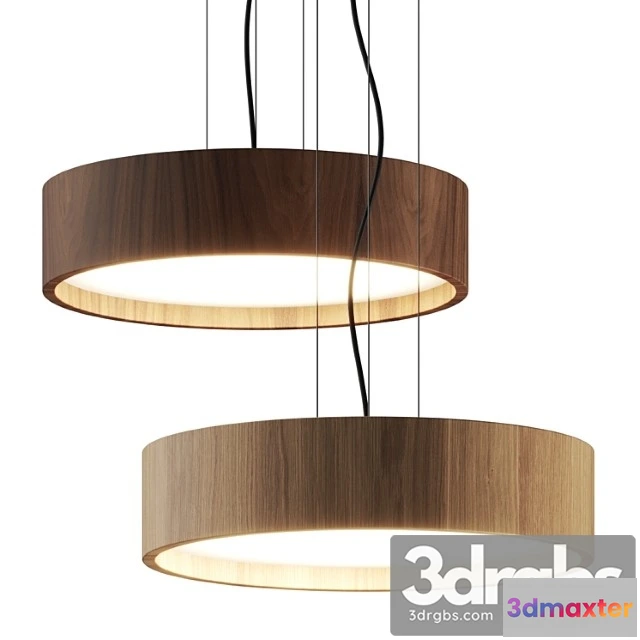 1051054 - Valaisin gronlund oak & walnut pendant lamp