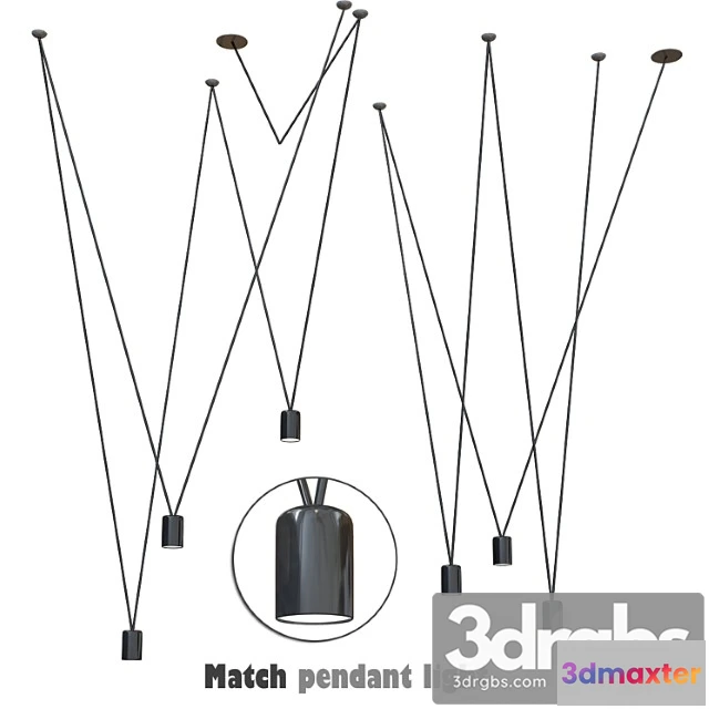 1051104 - Vibia double match pendant light
