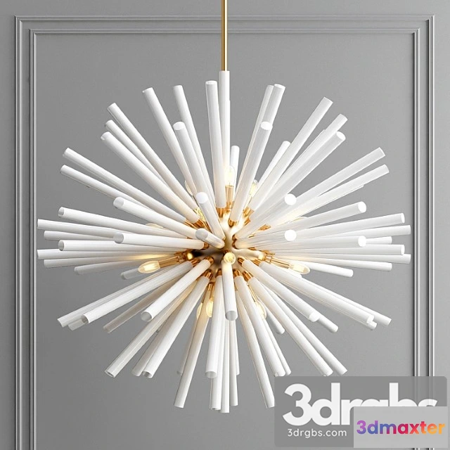 1051170 - Vintage sputnik white glass light