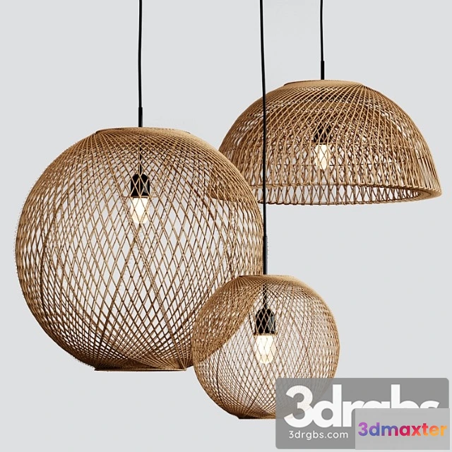 1051244 - West elm wicker pendant