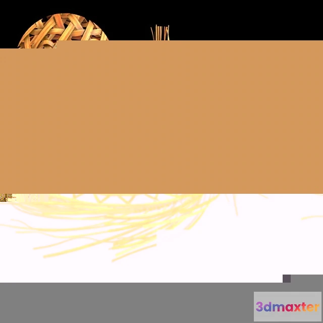 1051262 - Wicker lampshade