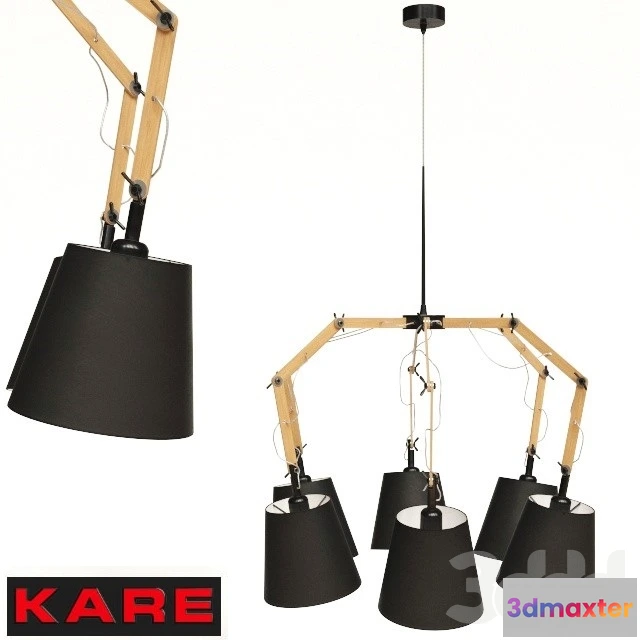1088710 - Pendant Lamp Architecture Spider 5lite - 222267