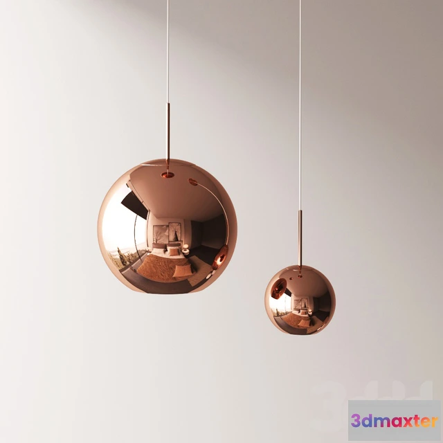 1093686 - TOM DIXON COPPER ROUND PENDANT - 227243