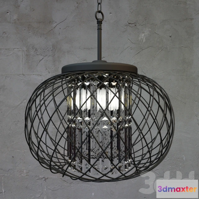 1095532 - Yanira Antique Black Crystal Pendant Chandelier - 229089