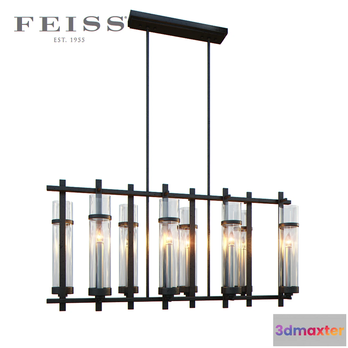 1268058 - 8 - Light Island Chandelier 3D Max