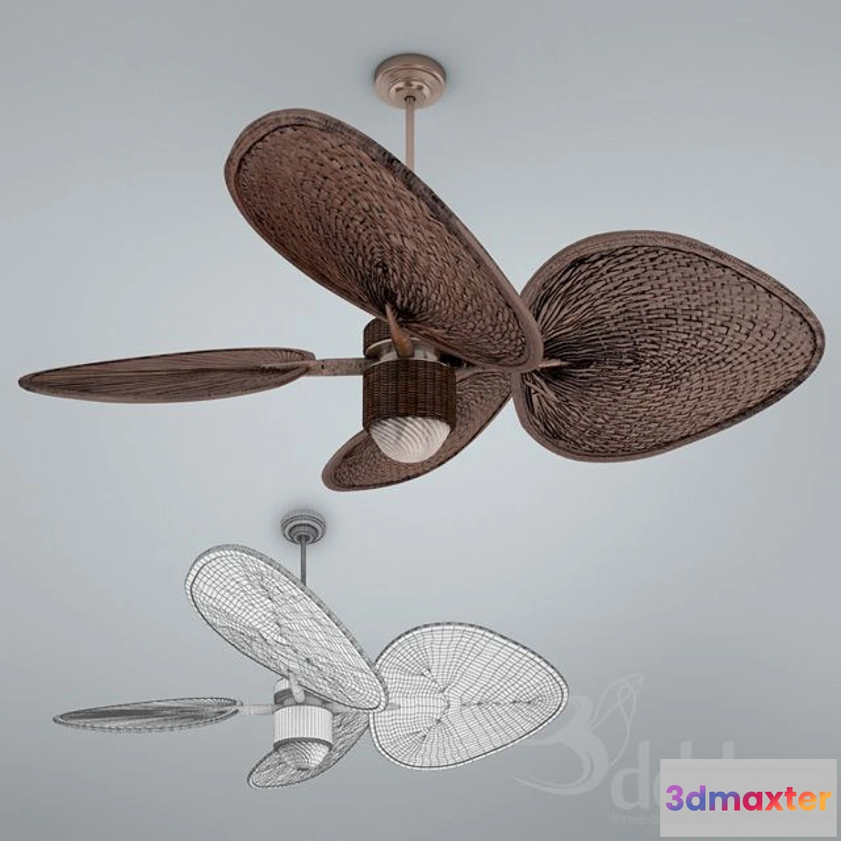 1268338 - Palm Ceiling Fan 3D Max