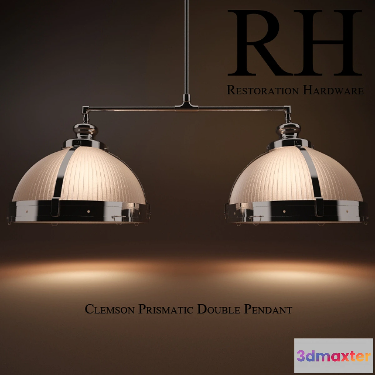 1268941 - clemson prismatic double pendant 3D Max