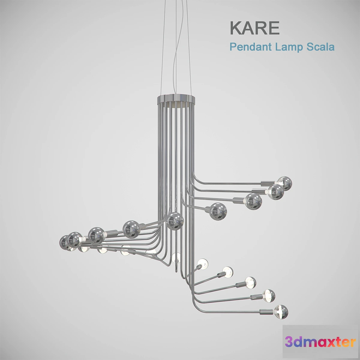1269245 - KARE _ Pendant Lamp Scala 3D Max