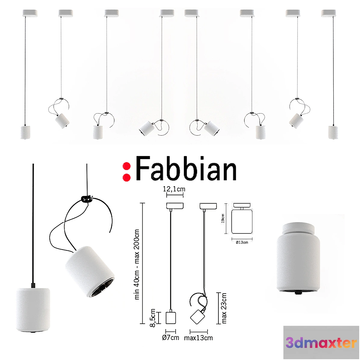 1271301 - Fabbian Tube D84 - No.2 3D Max