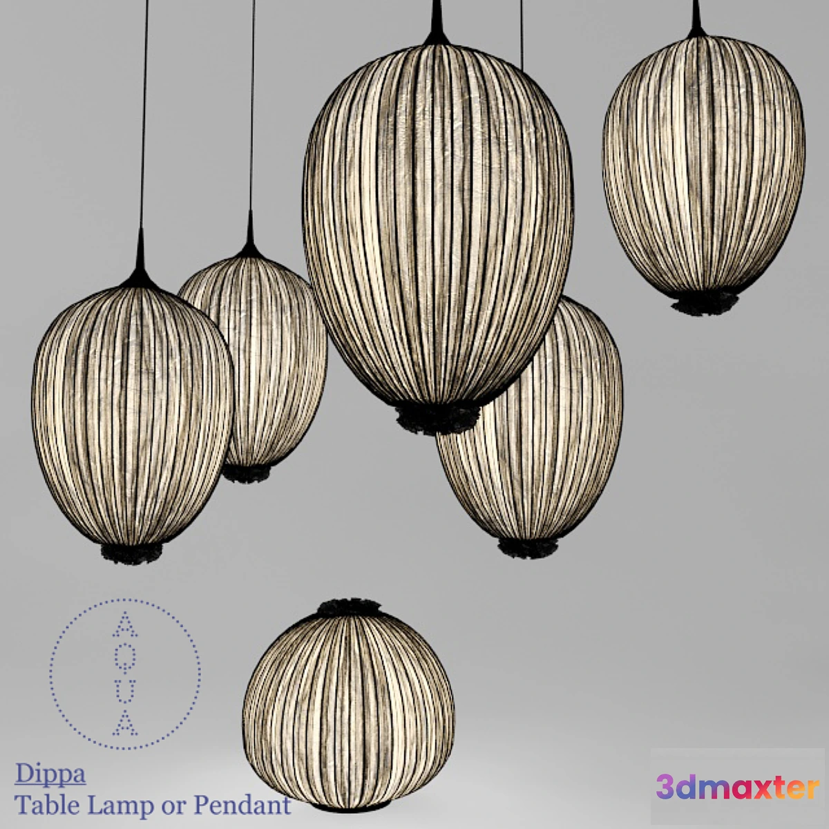 1271663 - Aqua Creations Dippa Table Lamp or Pendant - No.2 3D Max