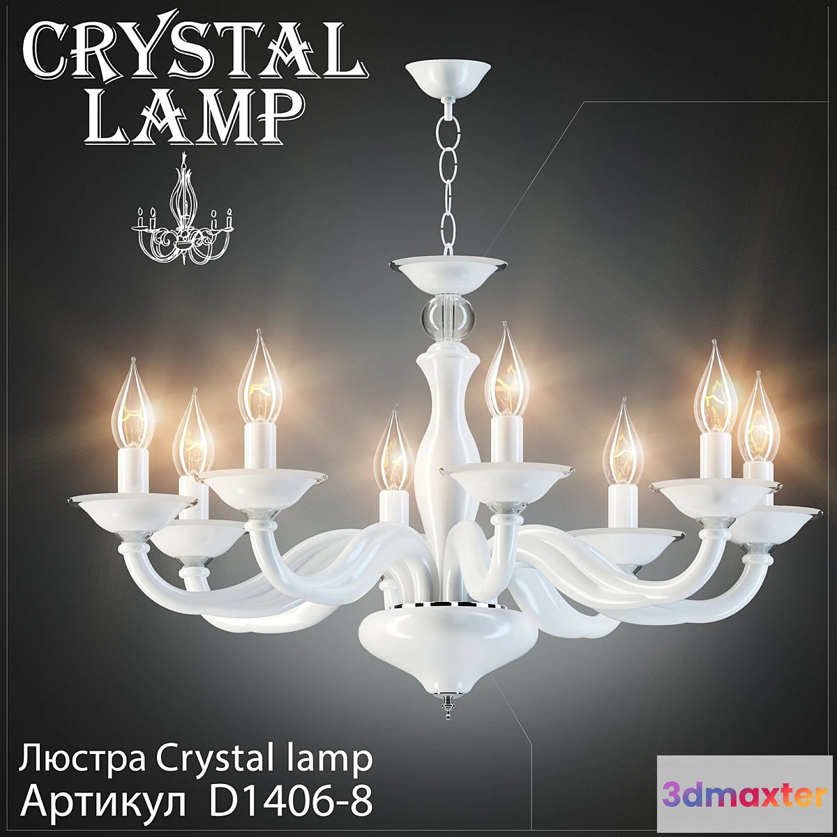 1274728 - Chandelier Crystal Lamp D1406-8 3D Max