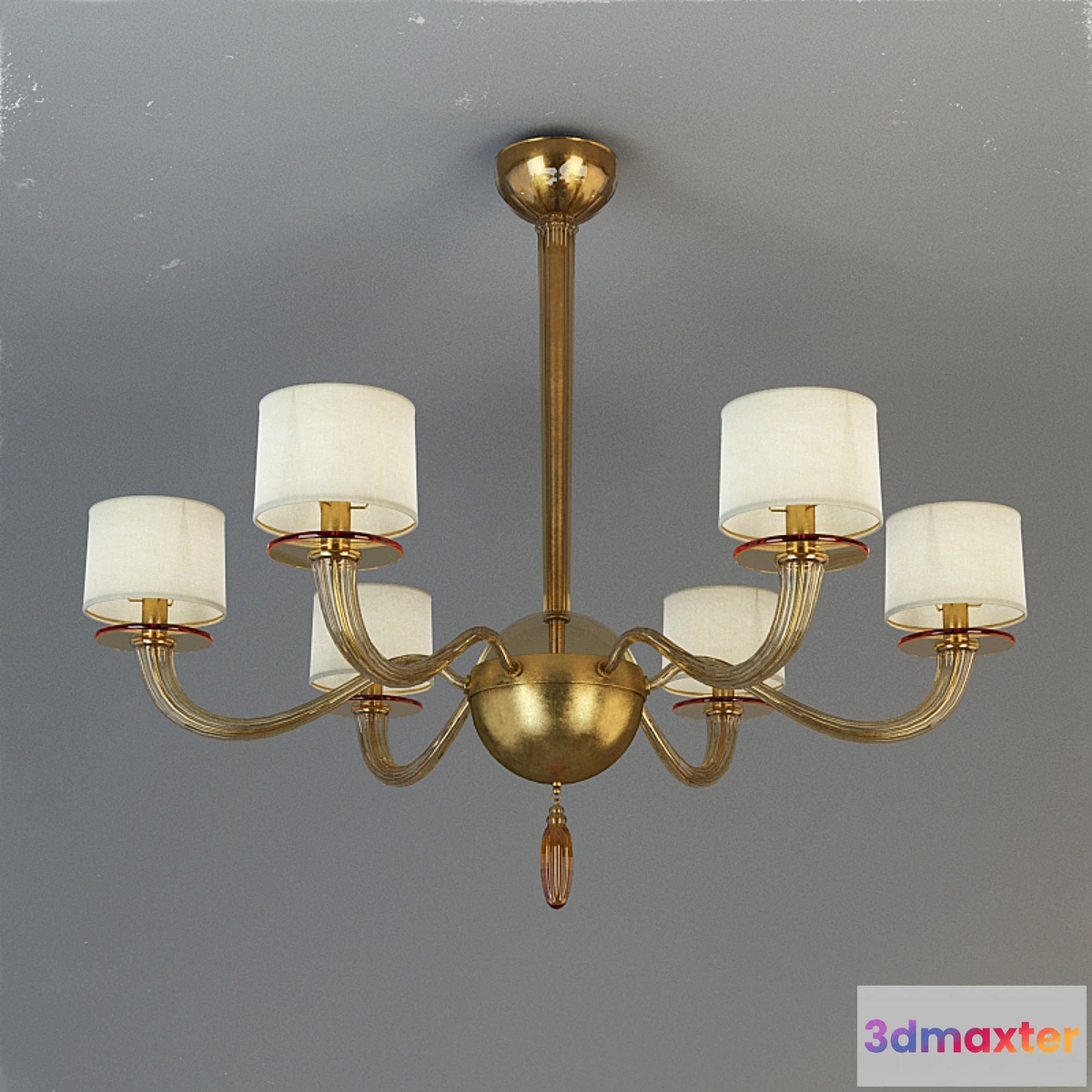 1274730 - BAKER Barbara Barry BBS08 Chandelier 6 Crow 3D Max