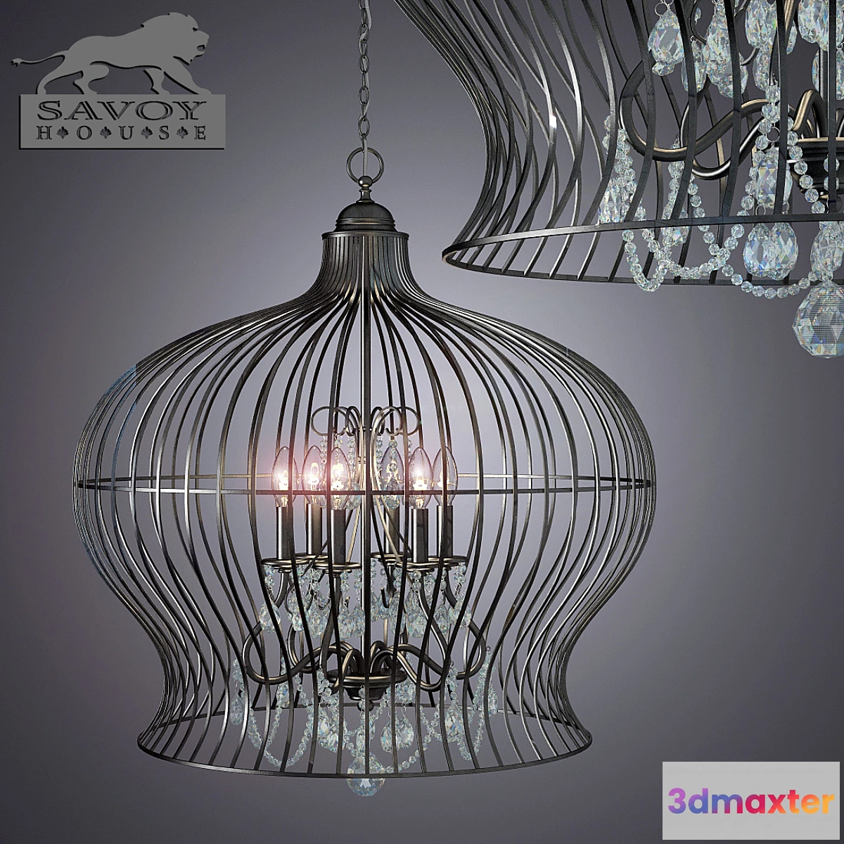 1276992 - Savoy House 7-6100-6-17 Birdcage 3D Max