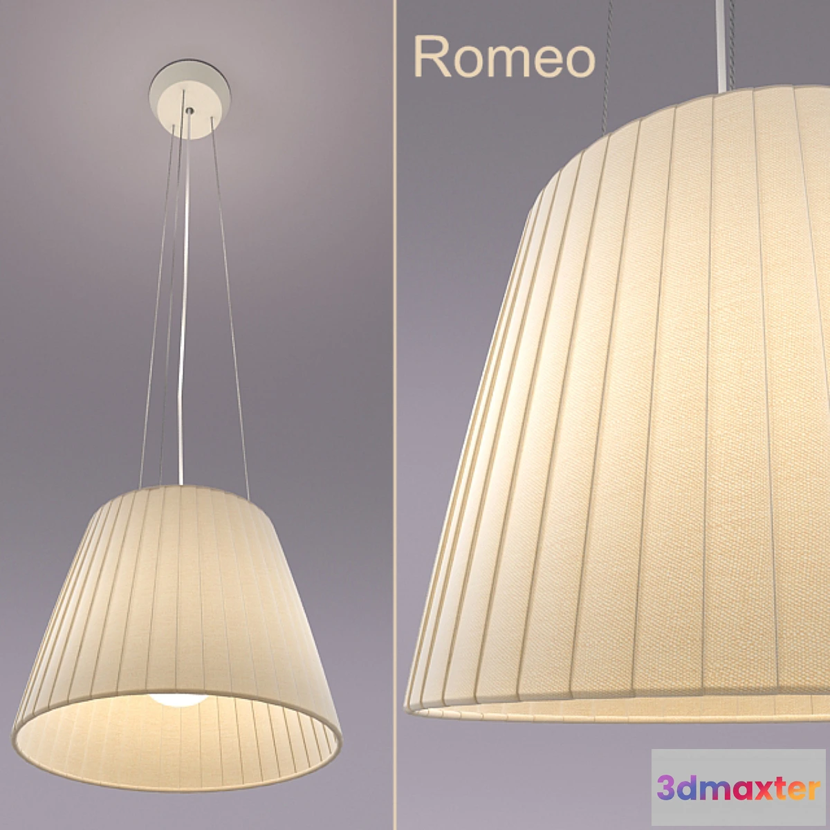 1277588 - Hanging lamp Romeo 3D Max