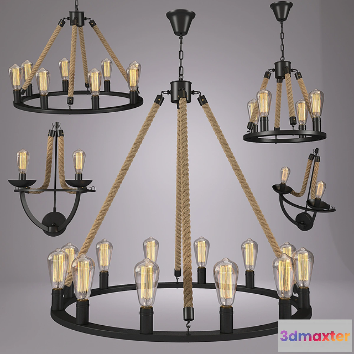 1277820 - Round-type pendant lamp 3D Max