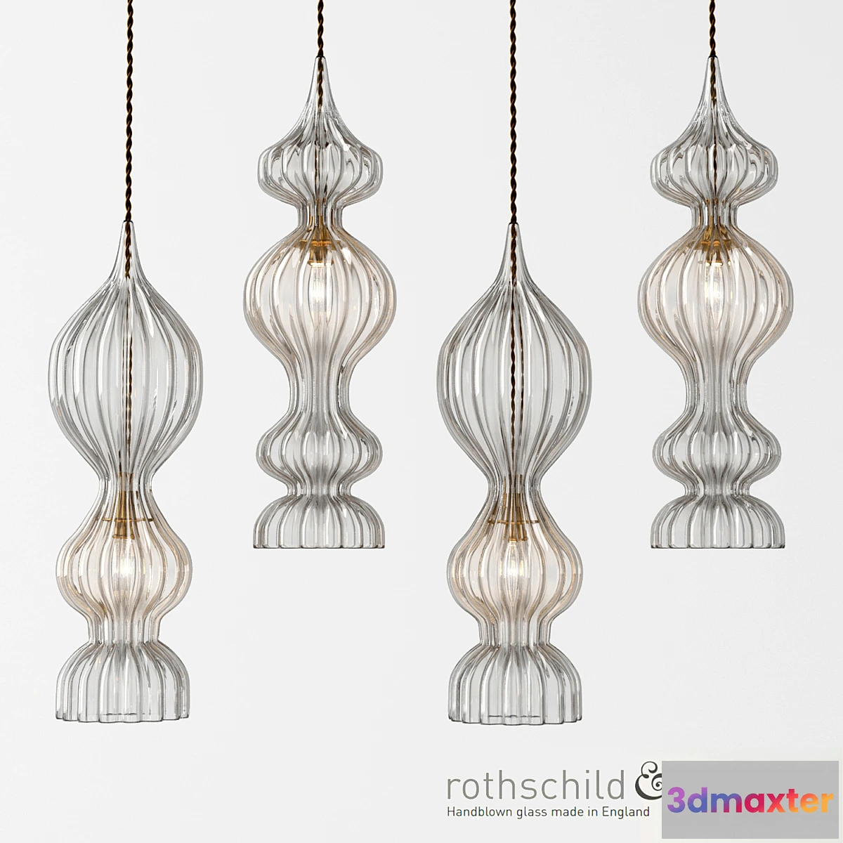 1279368 - Rothschild & Bickers Spindle Pendants 3D Max