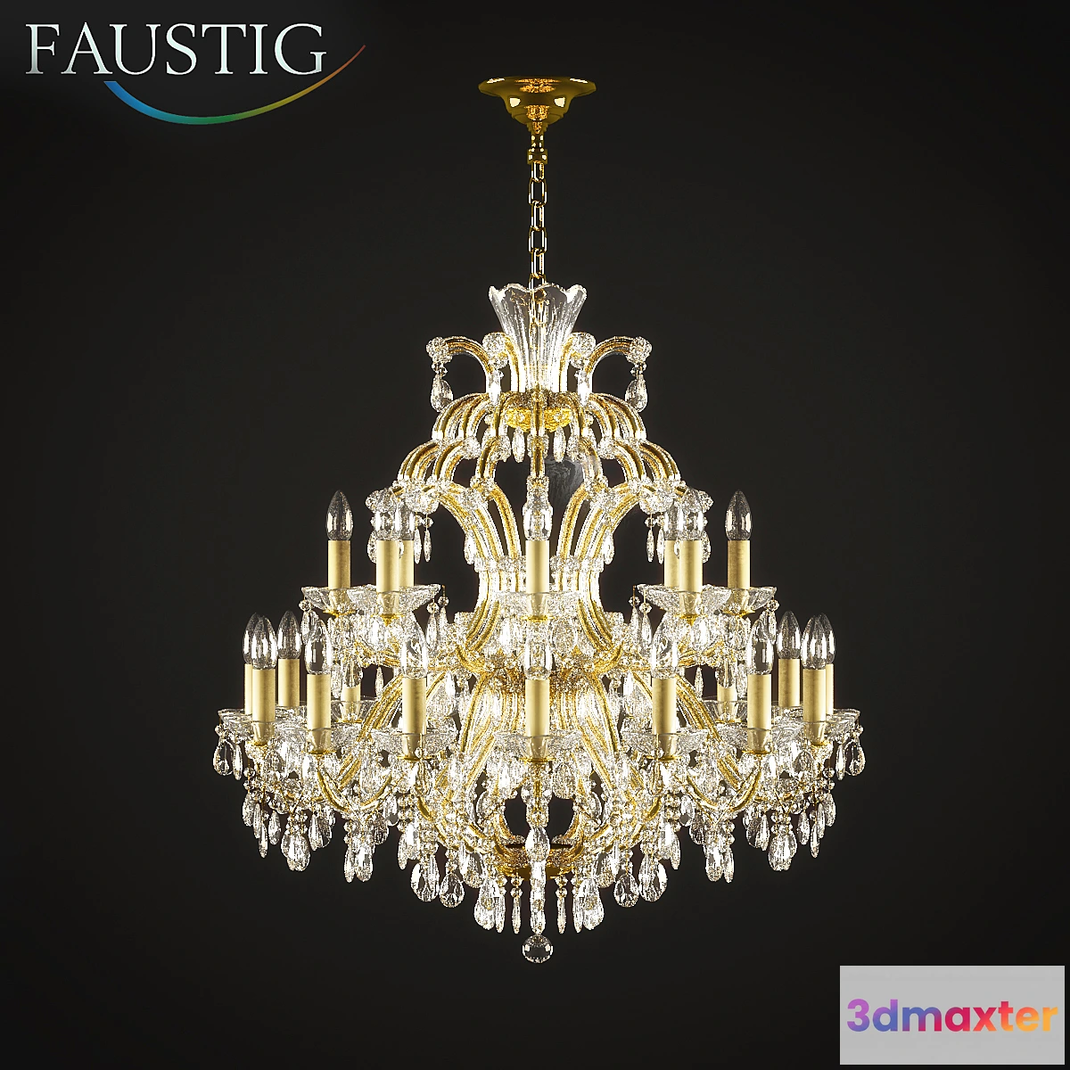 1280226 - Chandelier Faustig 42000 _ 26sws 3D Max