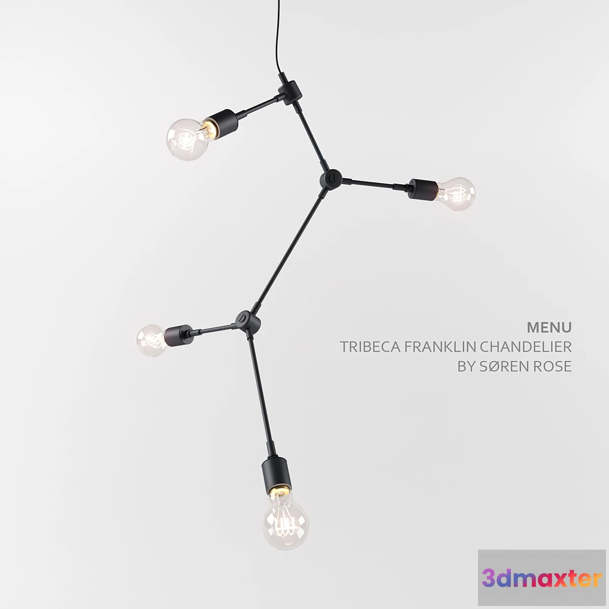 1280958 - Menu Tribeca Franklin Chandelier 3D Max
