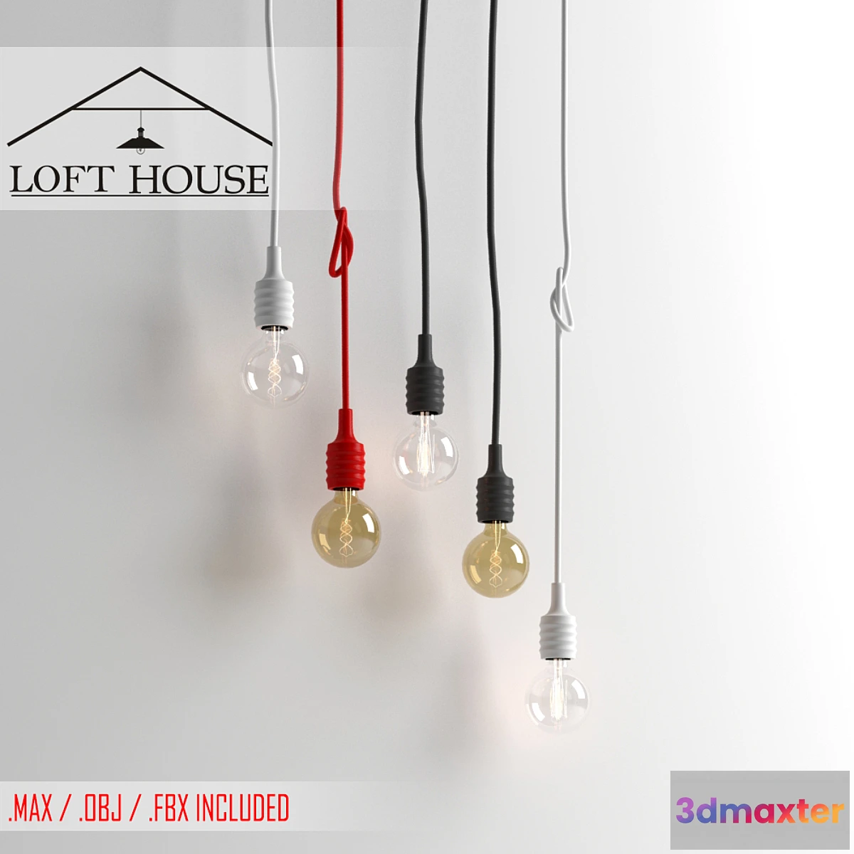1281430 - Hanging lamp LOFT HOUSE P-65 3D Max