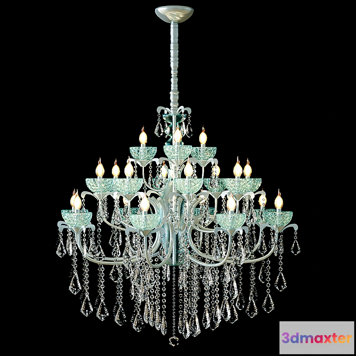 1285748 - Swarovski Strass Crystal Chandelier 3D Max