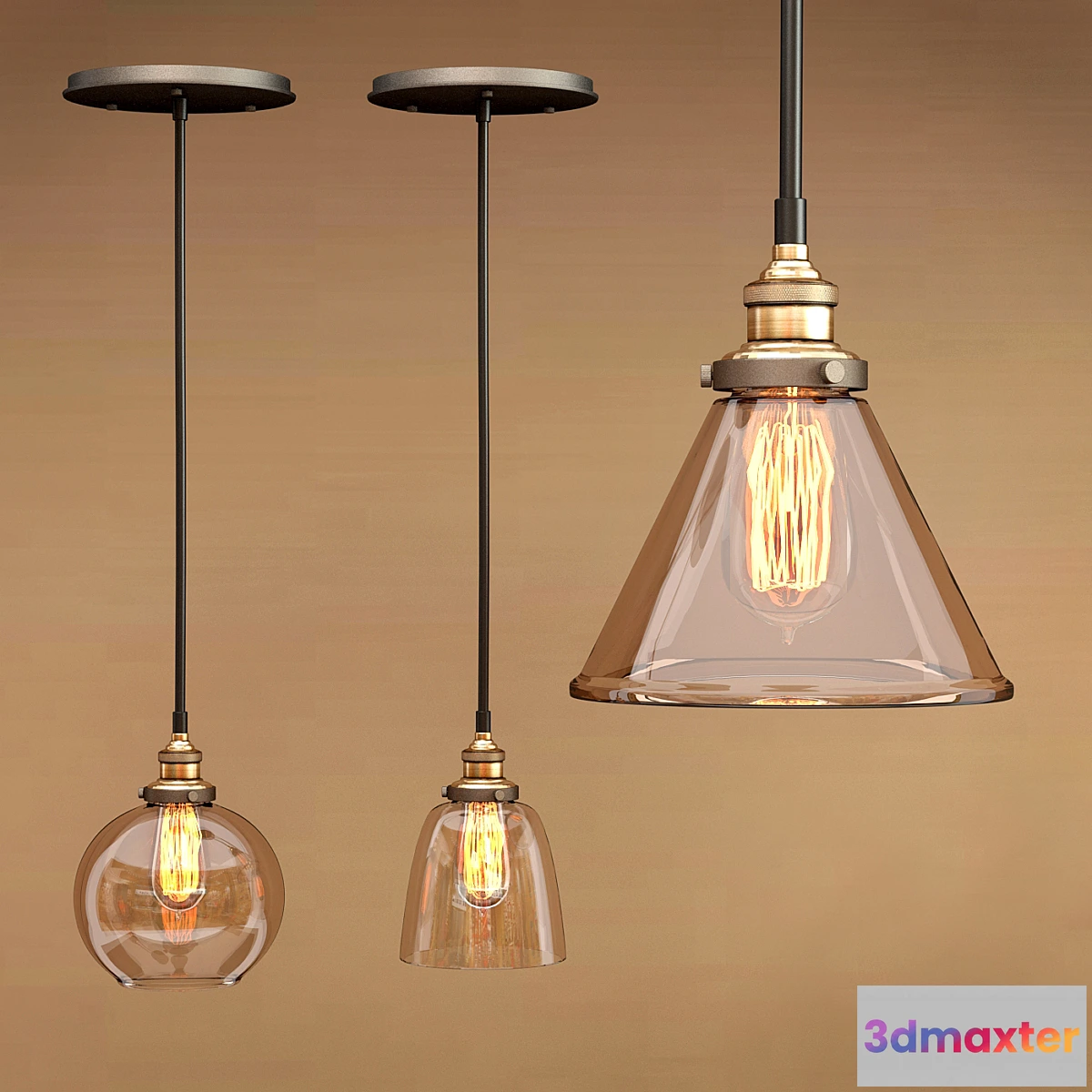 1286126 - Suspension Edison 3D Max