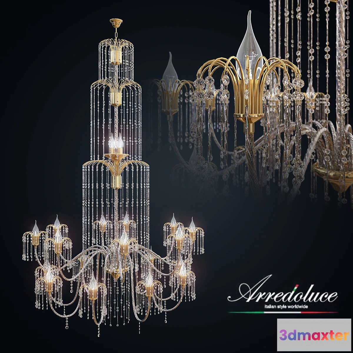 1286480 - Arredo Luce Chandelier 406 3D Max