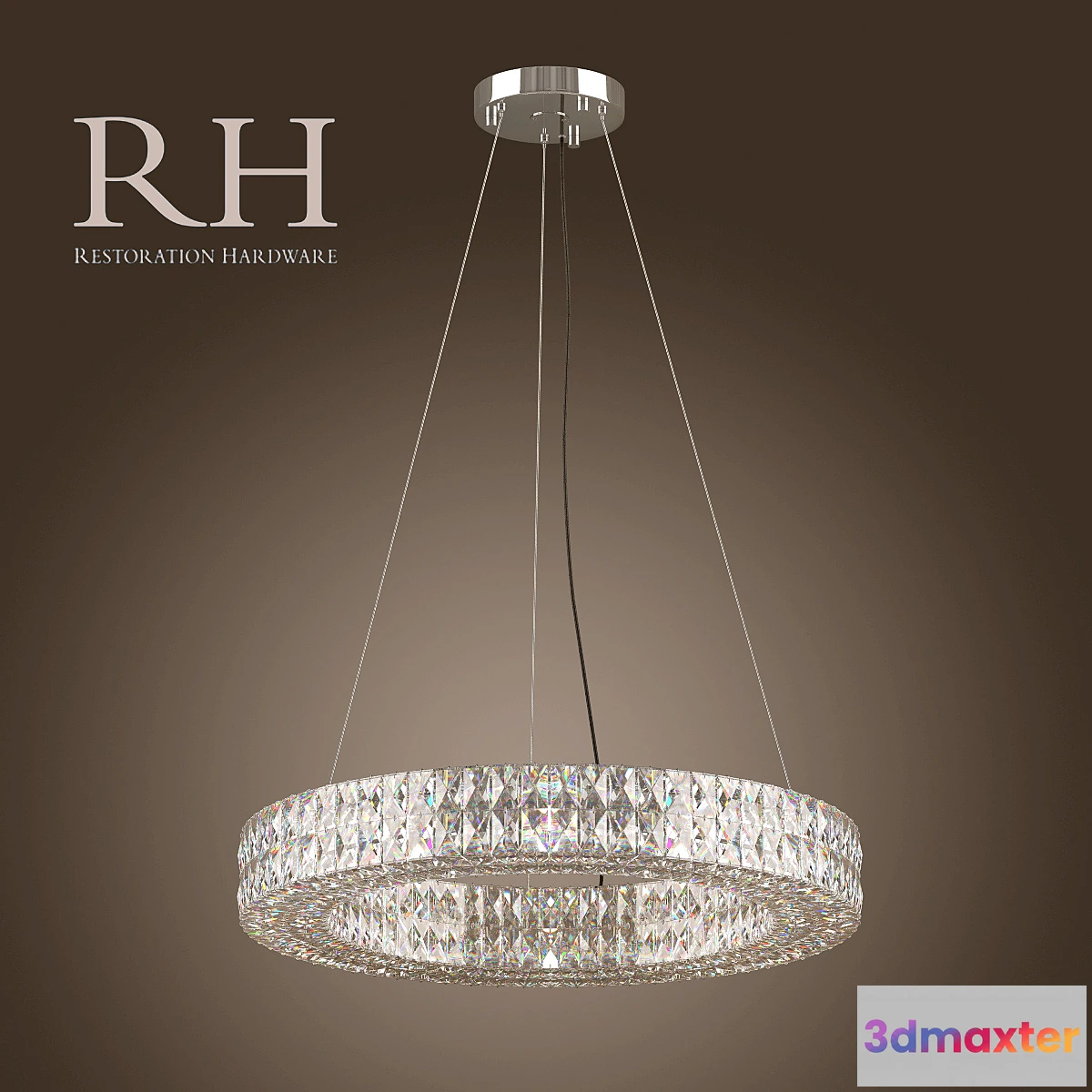 1286856 - RH _ SPIRIDON RING CHANDELIER 32 3D Max