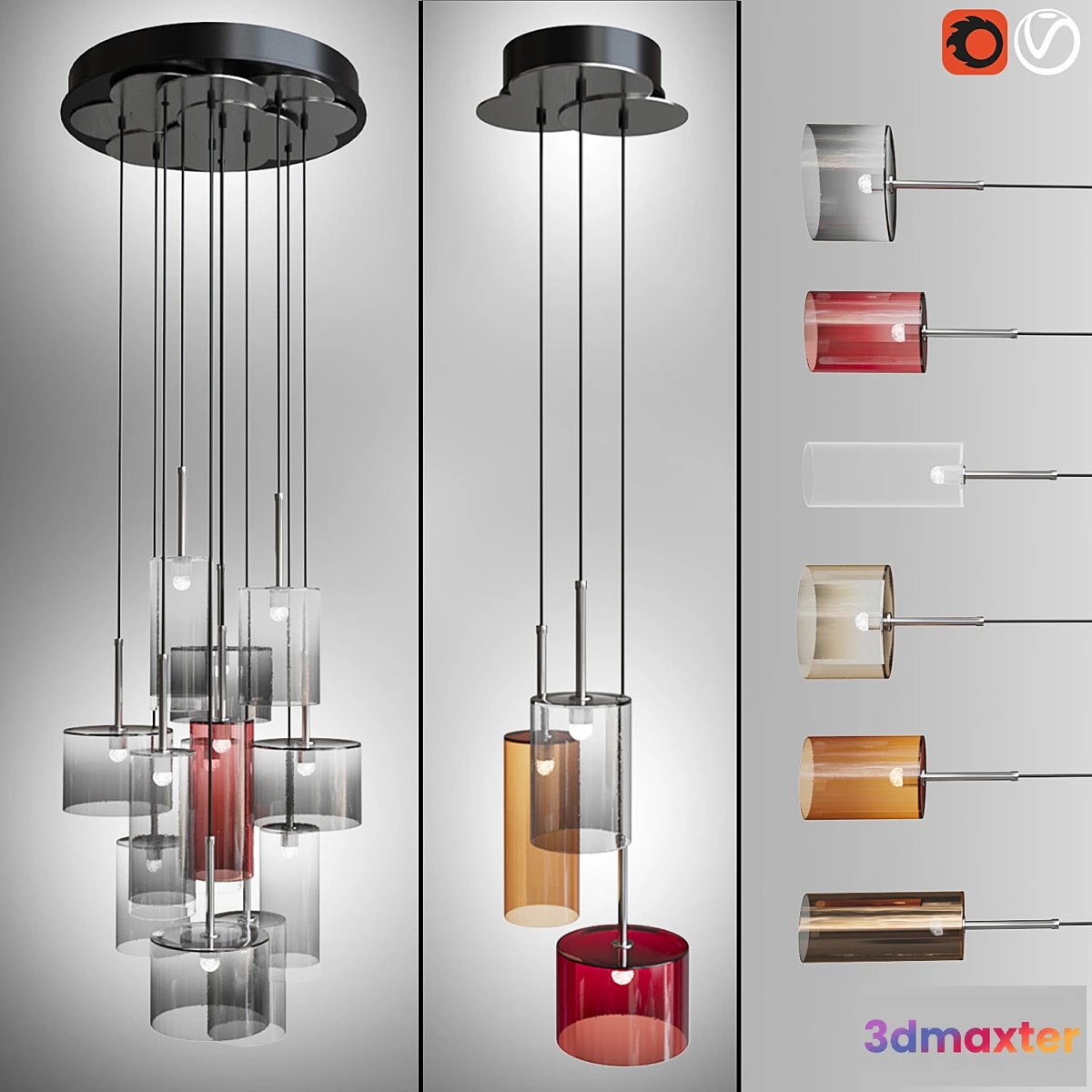 1290537 - Suspensions SPILLRAY AXOLIGHT 3D Max