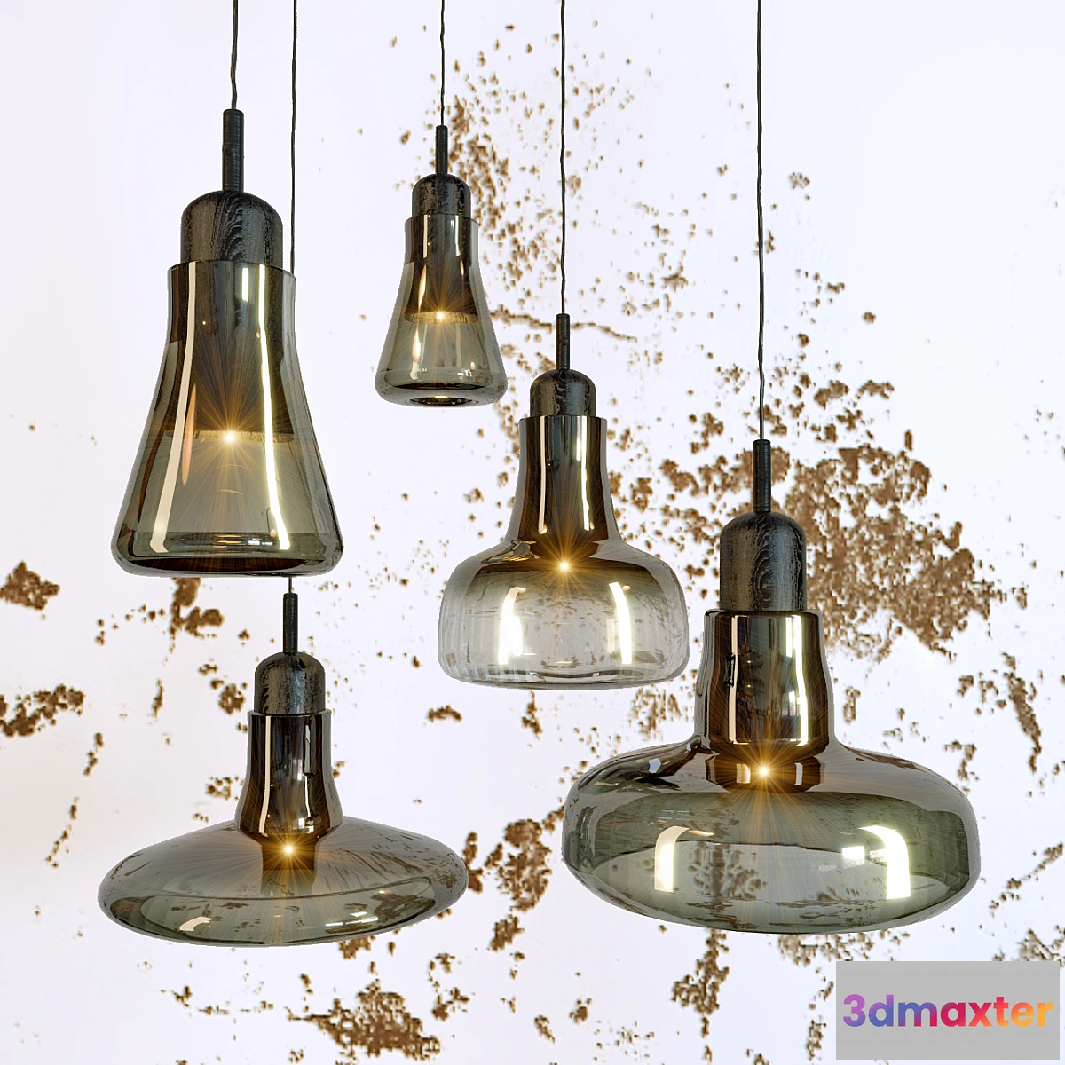 1291907 - Modern Lamp Crystal Glass 3D Max